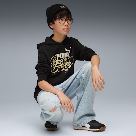 Puma MID90s Siyah Çocuk Sweatshirt - 3