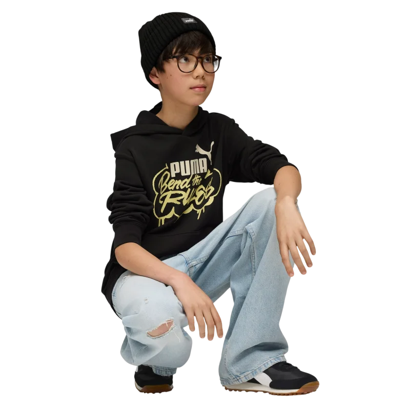 Puma MID90s Siyah Çocuk Sweatshirt - 3