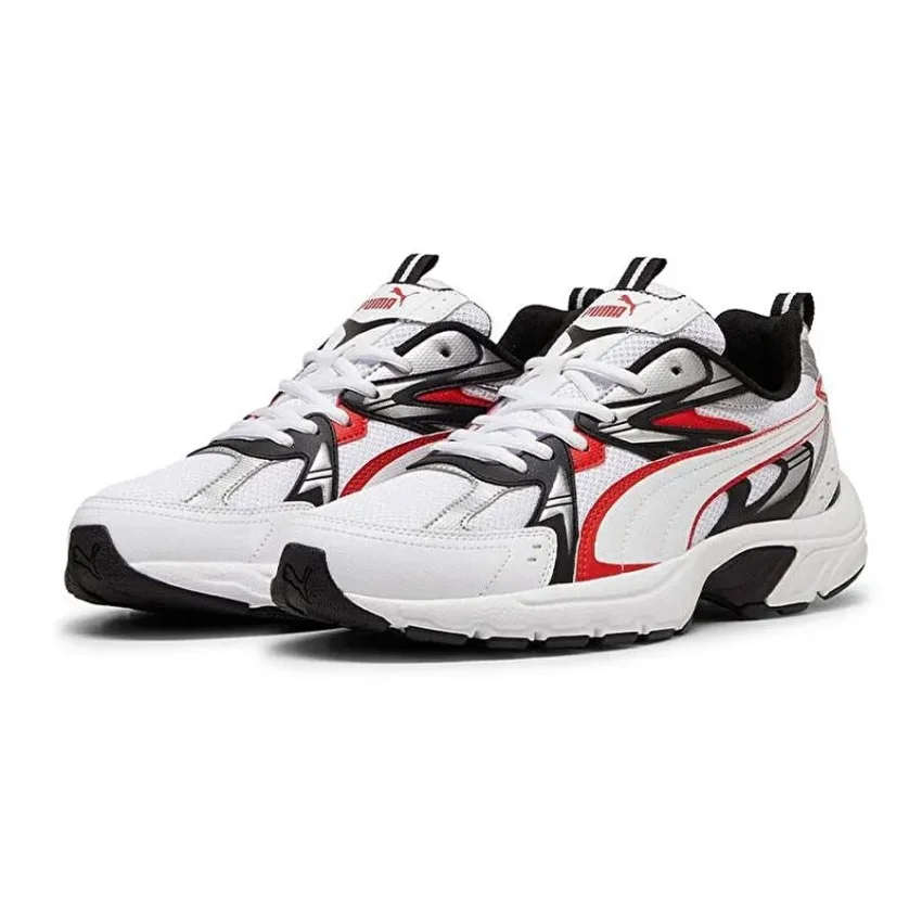Puma Milenio Tech Beyaz-Kırmızı Erkek Günlük Ayakkabı - 4