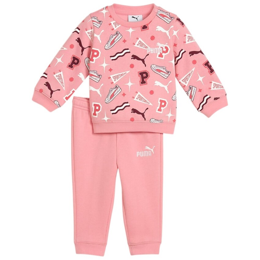 Puma Minicats Crew Pembe Çocuk Eşofman Takımı - 1