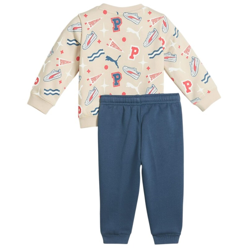 Puma Minicats Crew Set Bej Çocuk Eşofman Takımı - 2