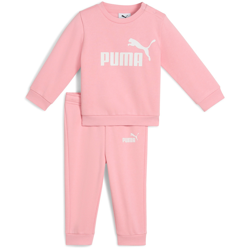 Puma Minicats Essentials Fleece Crew Pembe Çocuk Eşofman Takımı - Puma