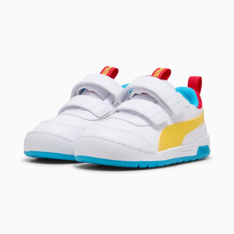 Puma Multiflex 2 Beyaz-Sarı Çocuk Günlük Ayakkabı - 4