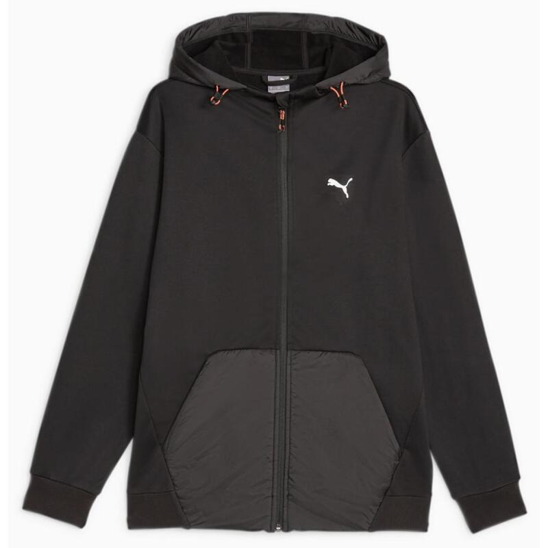 Puma OPEN ROAD Full-Zip Hoodie DK SİYAH Erkek Eşofman Üstü - 1