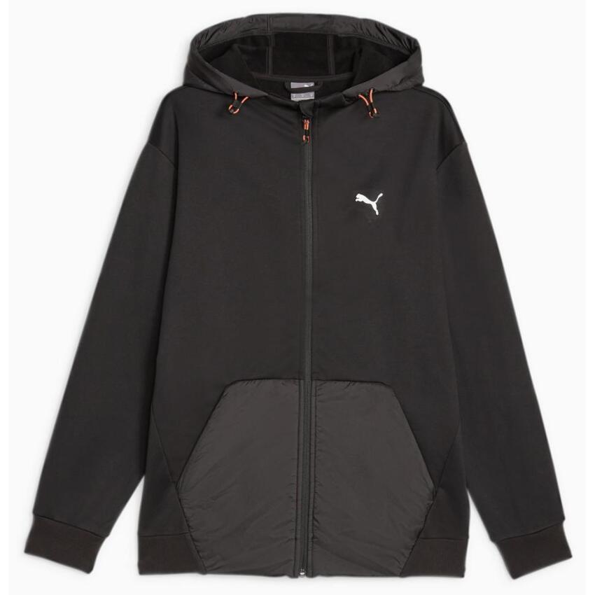Puma OPEN ROAD Full-Zip Hoodie DK SİYAH Erkek Eşofman Üstü - 1