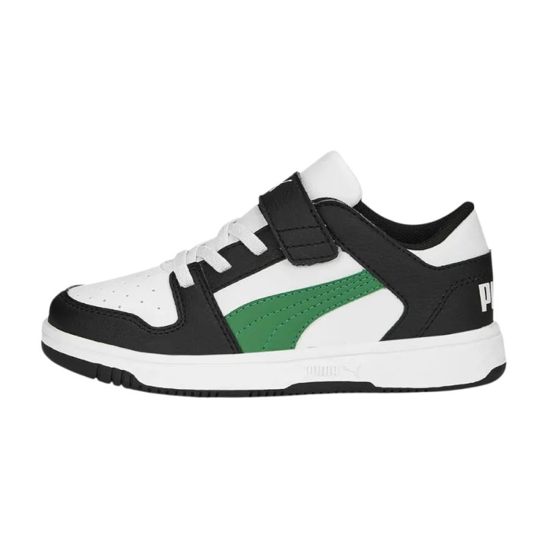 Puma Rebound Lay-Up Lo Bantlı Beyaz Çocuk Günlük Ayakkabı - 2