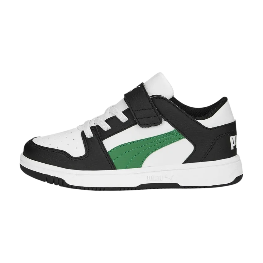 Puma Rebound Lay-Up Lo Bantlı Beyaz Çocuk Günlük Ayakkabı - 2