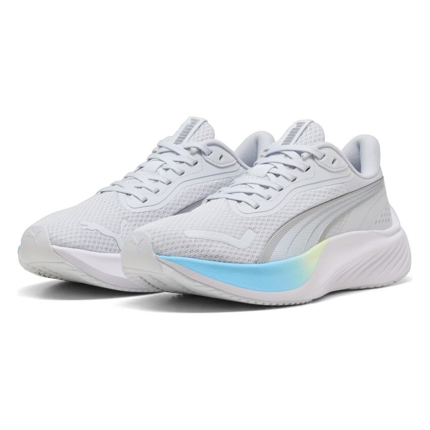 Puma Pounce Lite Gri Kadın Koşu Ayakkabısı - 3