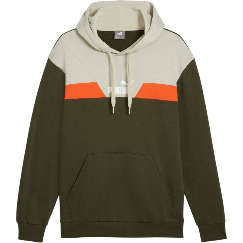 Puma Power Colorblock Haki Erkek Sweatshirt - 1