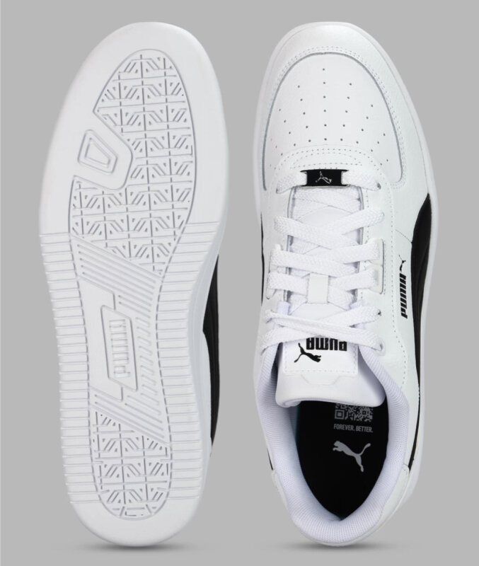Puma Puma Caven 2.0 Lux Beyaz-Siyah Erkek Günlük Ayakkabı - 4