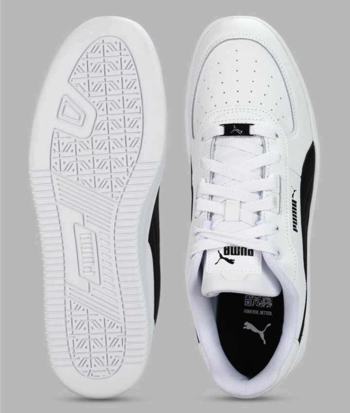 Puma Puma Caven 2.0 Lux Beyaz-Siyah Erkek Günlük Ayakkabı - 4