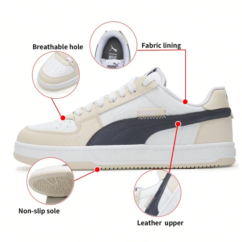 Puma Caven 2.0 VTG Beyaz-Bej Erkek Günlük Ayakkabı - 5