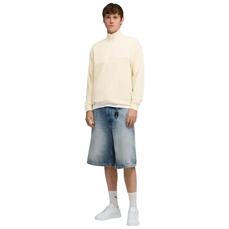 Puma Puma Class Track Jacket Bej Erkek Eşofman Üstü - 3