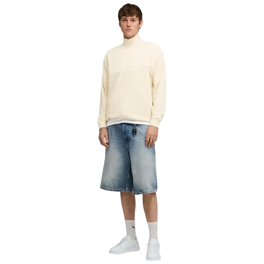 Puma Puma Class Track Jacket Bej Erkek Eşofman Üstü - 3