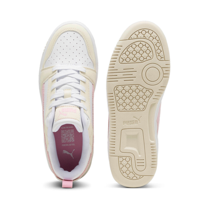 Puma Rebound V6 Lo Cord Jr Bej Çocuk Günlük Ayakkabı - 4