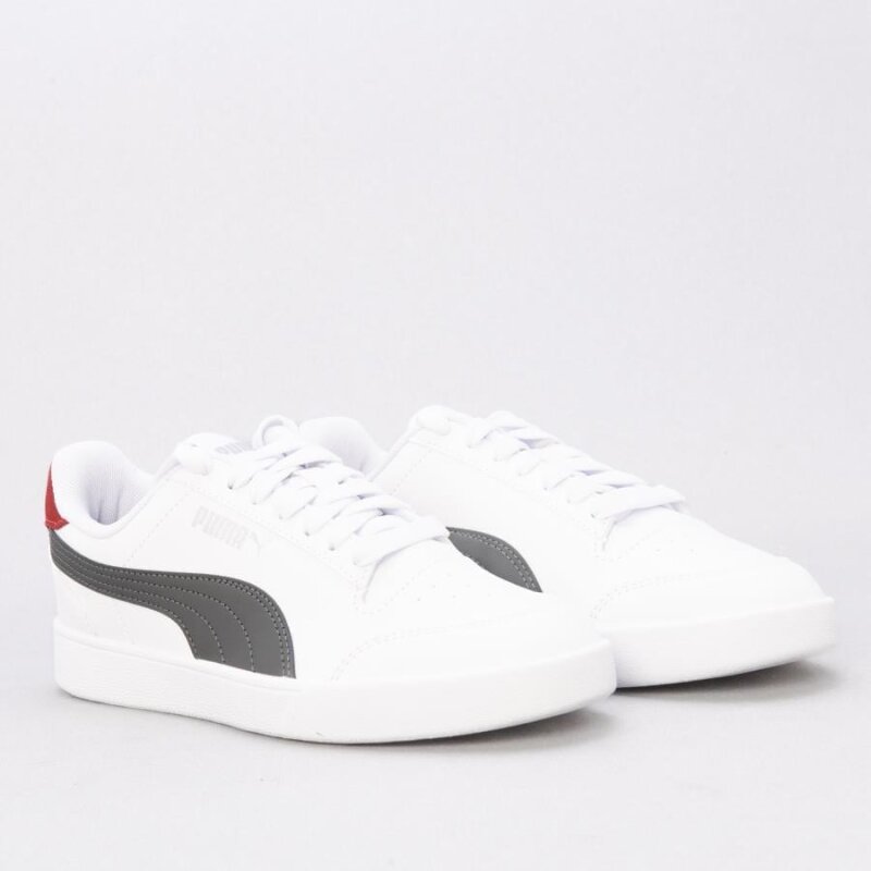 Puma Shuffle Beyaz-Gri Erkek Günlük Ayakkabı - 4