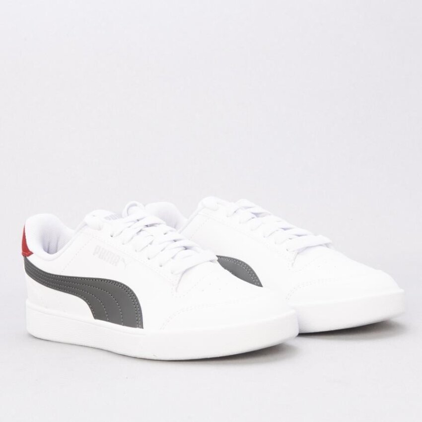 Puma Shuffle Beyaz-Gri Erkek Günlük Ayakkabı - 4