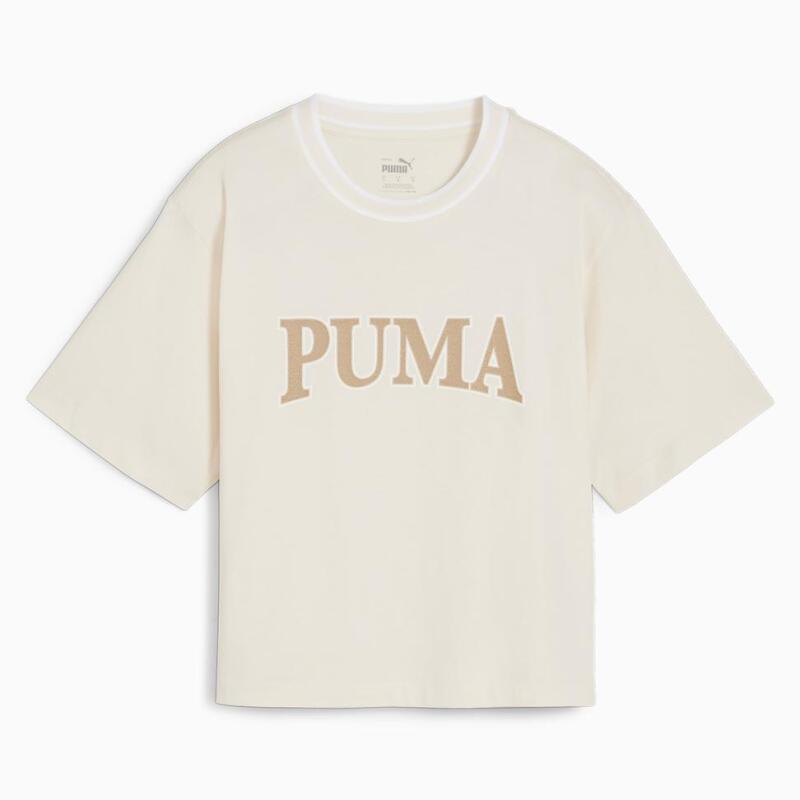Puma PUMA SQUAD Graphic Tee Bej Kadın Tshirt - 1