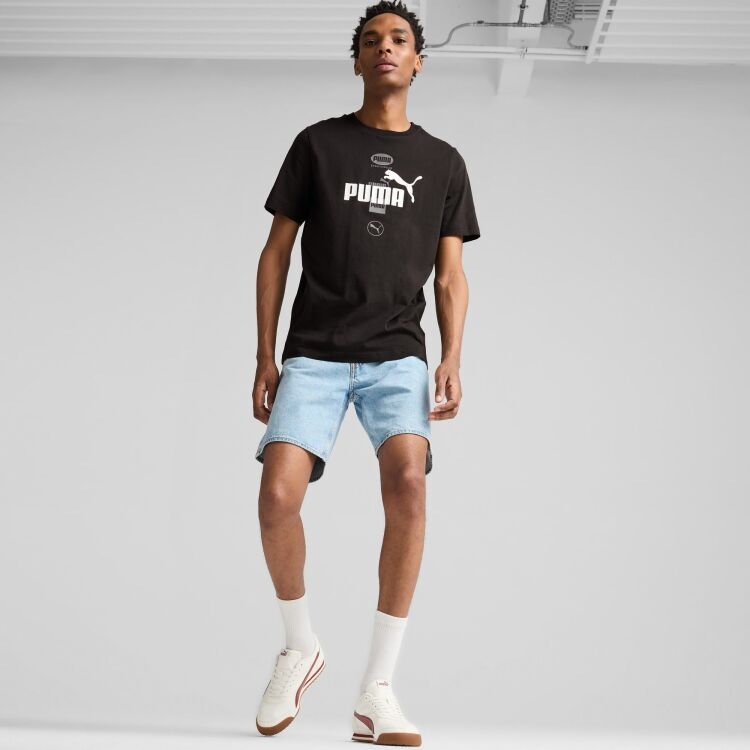 Puma Turino II Beyaz-Kırmızı Erkek Sneaker Ayakkabı - 5