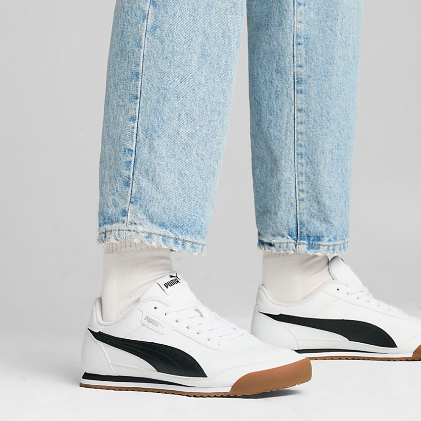 Puma Puma Turino II Beyaz-Siyah Erkek Sneaker Ayakkabı - 6