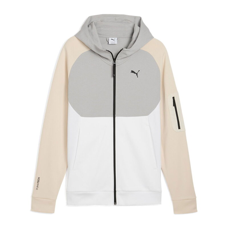 Puma Pumatech FZ Hoodie Bej Erkek Sweatshirt - 5