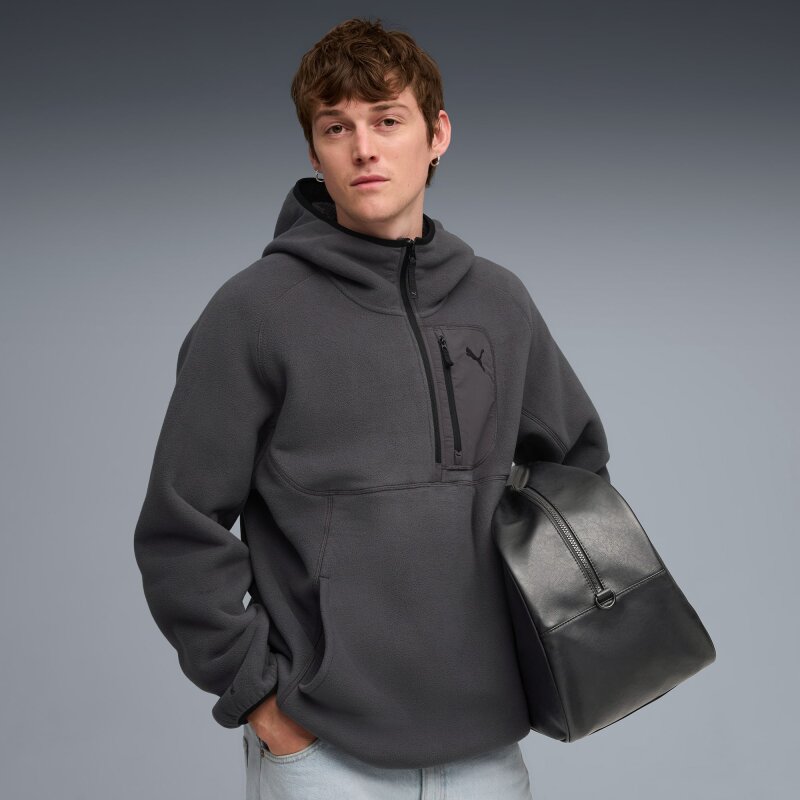 Puma Pumatech Half Zip Hoodie Gri Erkek Sweatshirt - Puma (1)