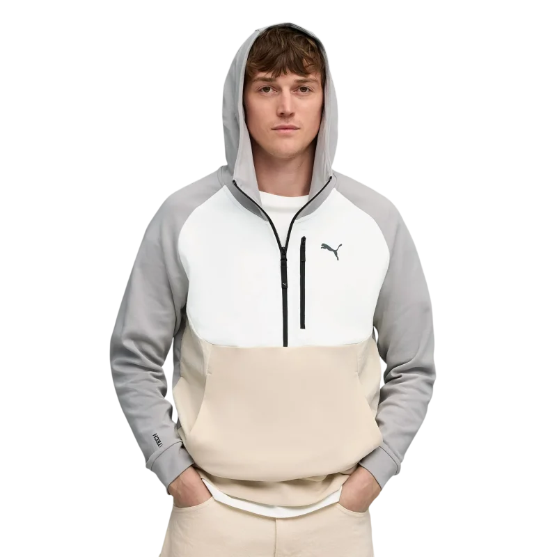 Puma Pumatech Half Zip Hoodie Gri Erkek Sweatshirt - 1