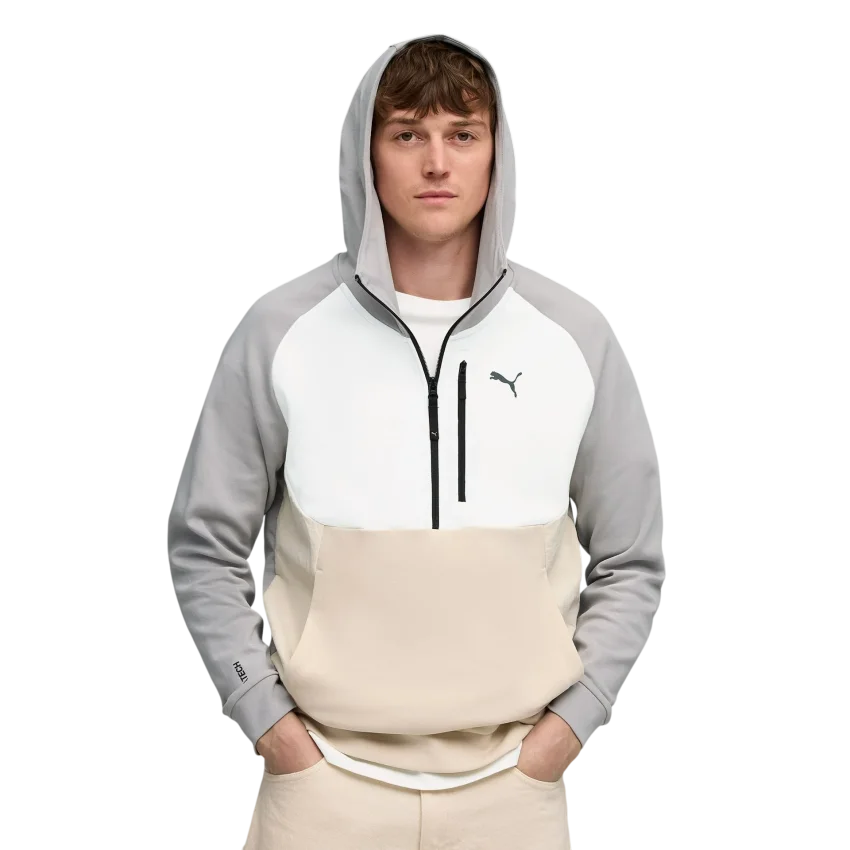 Puma Pumatech Half Zip Hoodie Gri Erkek Sweatshirt - 1