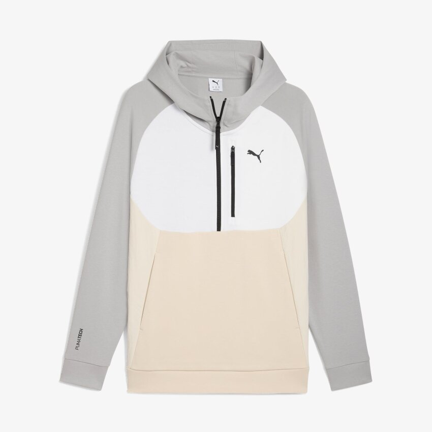 Puma Pumatech Half Zip Hoodie Gri Erkek Sweatshirt - 4