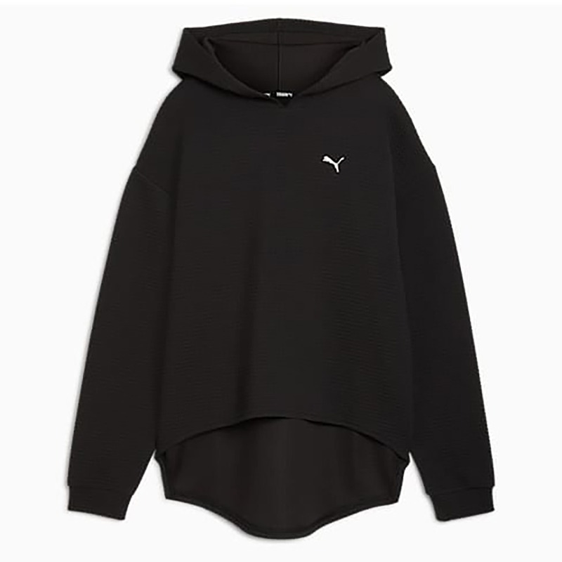 Puma Q4 Studio Textured Hoody Siyah Erkek Sweatshirt - 7