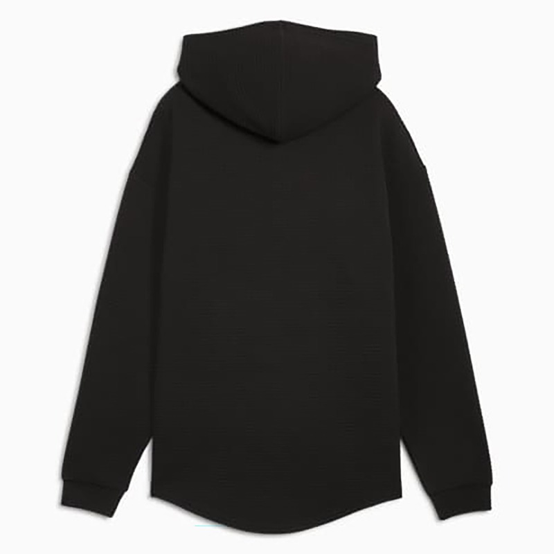 Puma Q4 Studio Textured Hoody Siyah Erkek Sweatshirt - 8