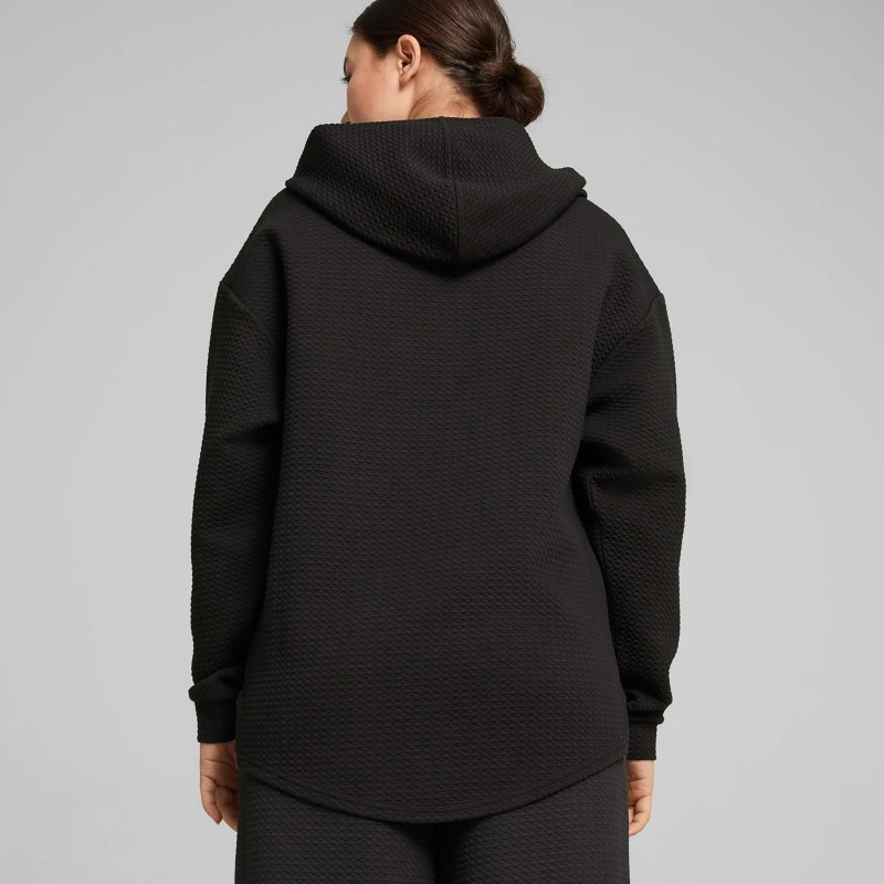 Puma Q4 Studio Textured Hoody Siyah Erkek Sweatshirt - Puma (1)