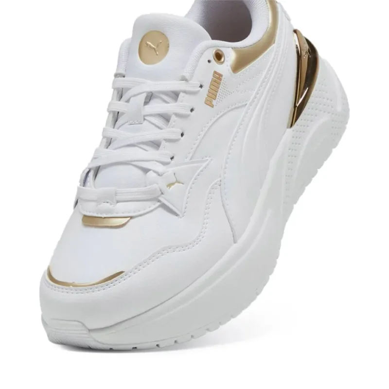 Puma R78 Disrupt Metallic Dream BEYAZ Kadın Sneaker Ayakkabı - 5