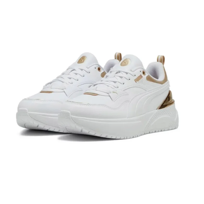 Puma R78 Disrupt Metallic Dream BEYAZ Kadın Sneaker Ayakkabı - 6