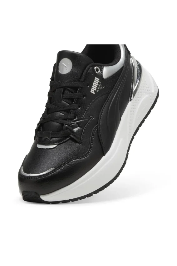 Puma R78 Disrupt Metallic Dream Beyaz-Siyah Kadın Sneaker Ayakkabı - 4