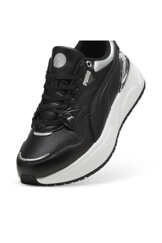 Puma R78 Disrupt Metallic Dream Beyaz-Siyah Kadın Sneaker Ayakkabı - 4