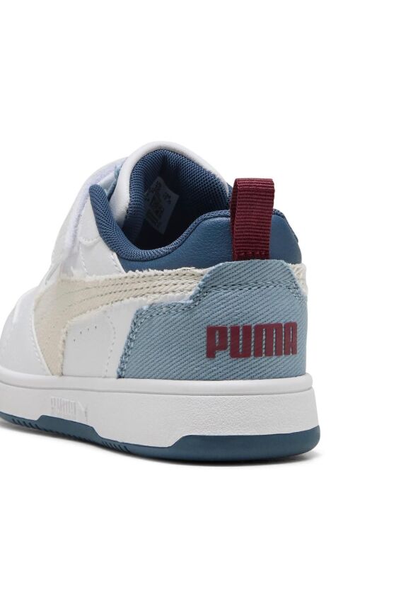 Puma Rebound Beyaz Çocuk Günlük Ayakkabı - 5