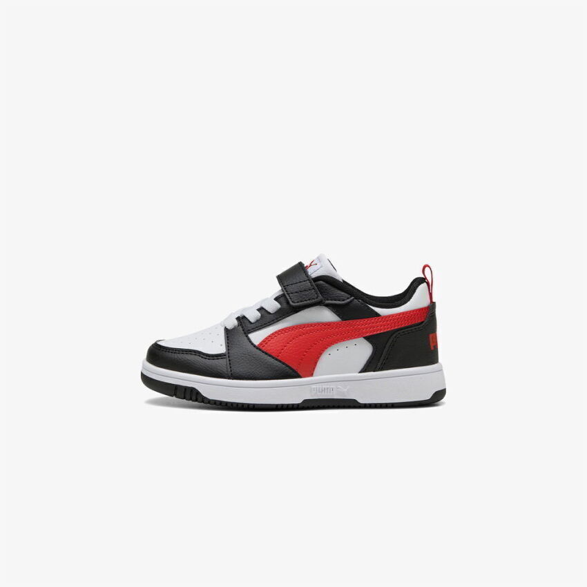 Puma Rebound V6 Beyaz-Kırmızı Çocuk Günlük Ayakkabı - 2