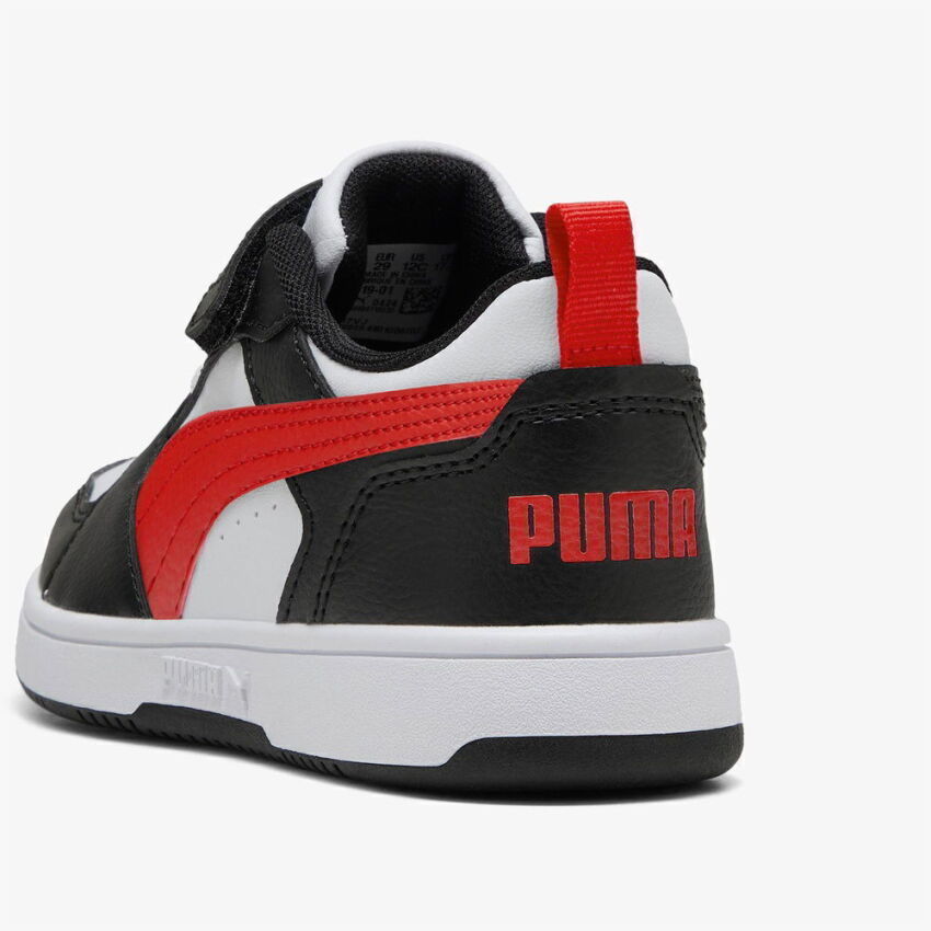 Puma Rebound V6 Beyaz-Kırmızı Çocuk Günlük Ayakkabı - 6