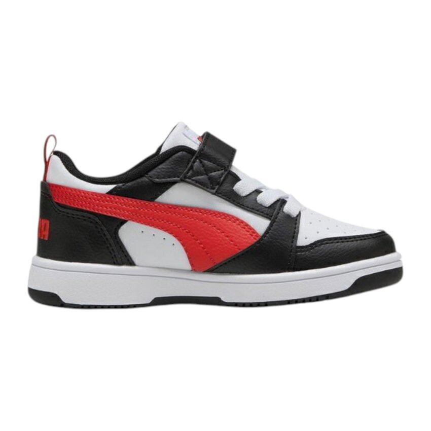 Puma Rebound V6 Beyaz-Kırmızı Çocuk Günlük Ayakkabı - 1
