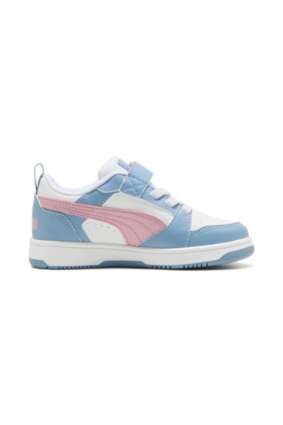 Puma Rebound V6 Beyaz-Pembe Çocuk Günlük Ayakkabı - 1