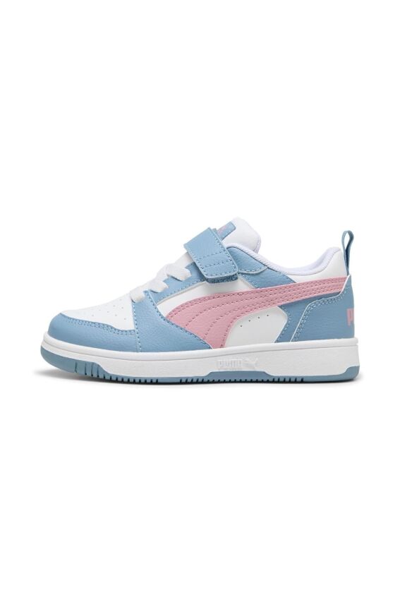 Puma Rebound V6 Beyaz-Pembe Çocuk Günlük Ayakkabı - 2