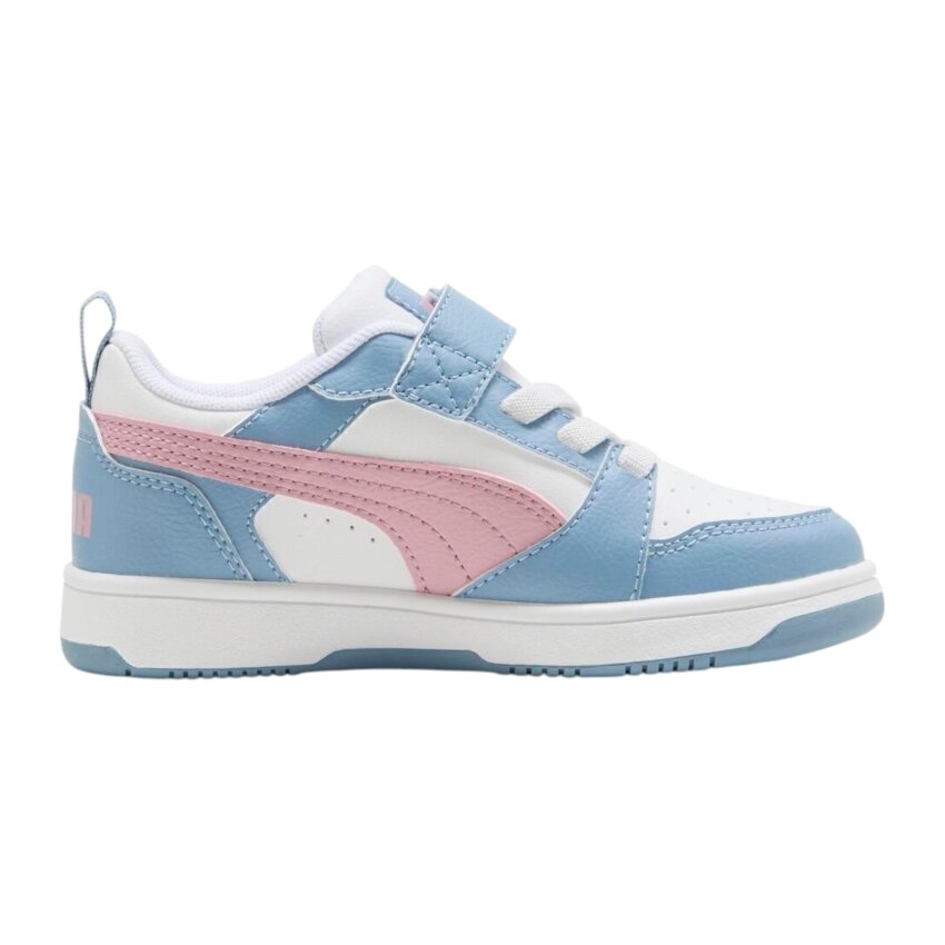 Puma Rebound V6 Beyaz-Pembe Çocuk Günlük Ayakkabı - 1