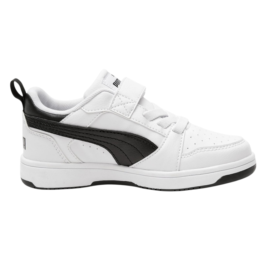 Puma Rebound V6 Beyaz-Siyah Çocuk Günlük Ayakkabı - 1