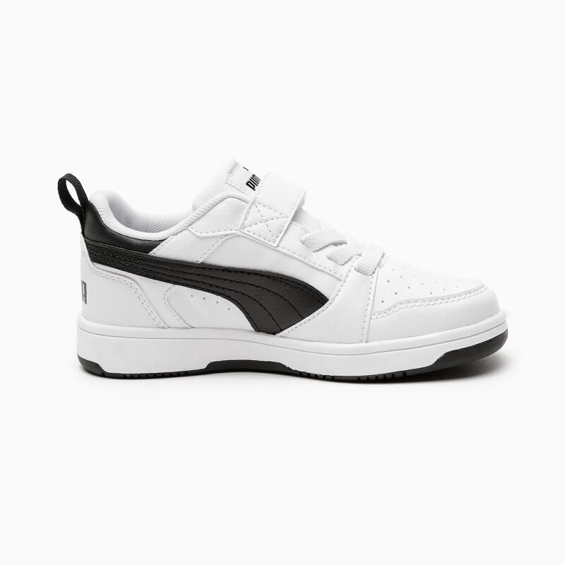 Puma Rebound V6 Beyaz-Siyah Çocuk Günlük Ayakkabı - 1