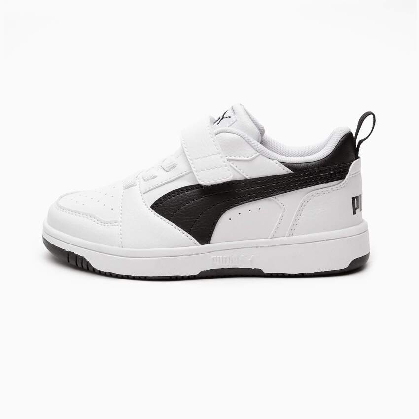 Puma Rebound V6 Beyaz-Siyah Çocuk Günlük Ayakkabı - 2