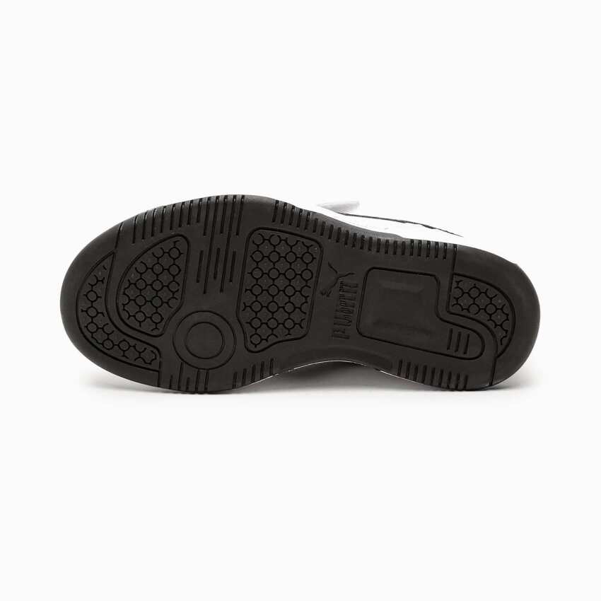 Puma Rebound V6 Beyaz-Siyah Çocuk Günlük Ayakkabı - 5