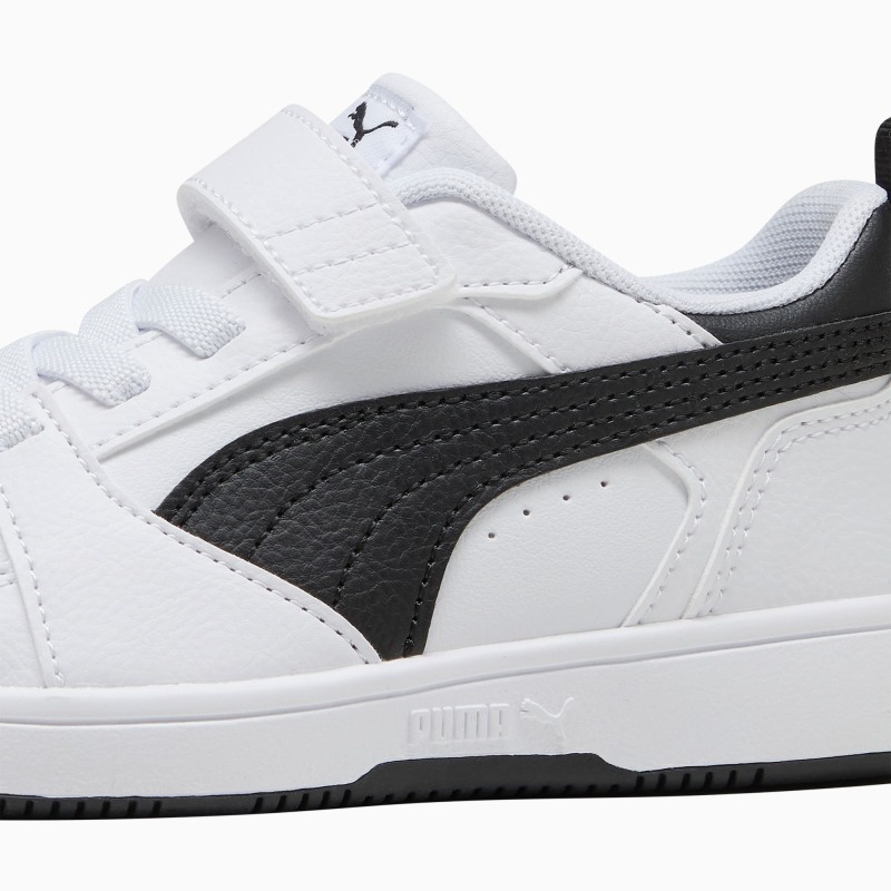 Puma Rebound V6 Beyaz-Siyah Çocuk Günlük Ayakkabı - 7