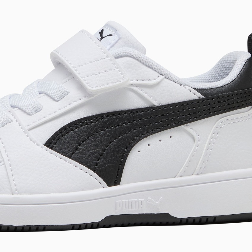 Puma Rebound V6 Beyaz-Siyah Çocuk Günlük Ayakkabı - 7