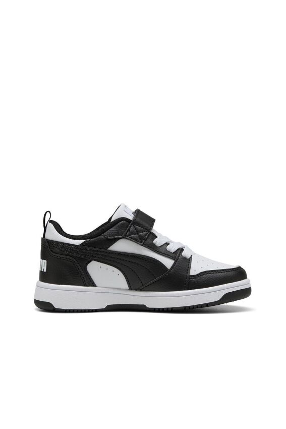 Puma Rebound V6 Lo Siyah-Beyaz Çocuk Günlük Ayakkabı - 1